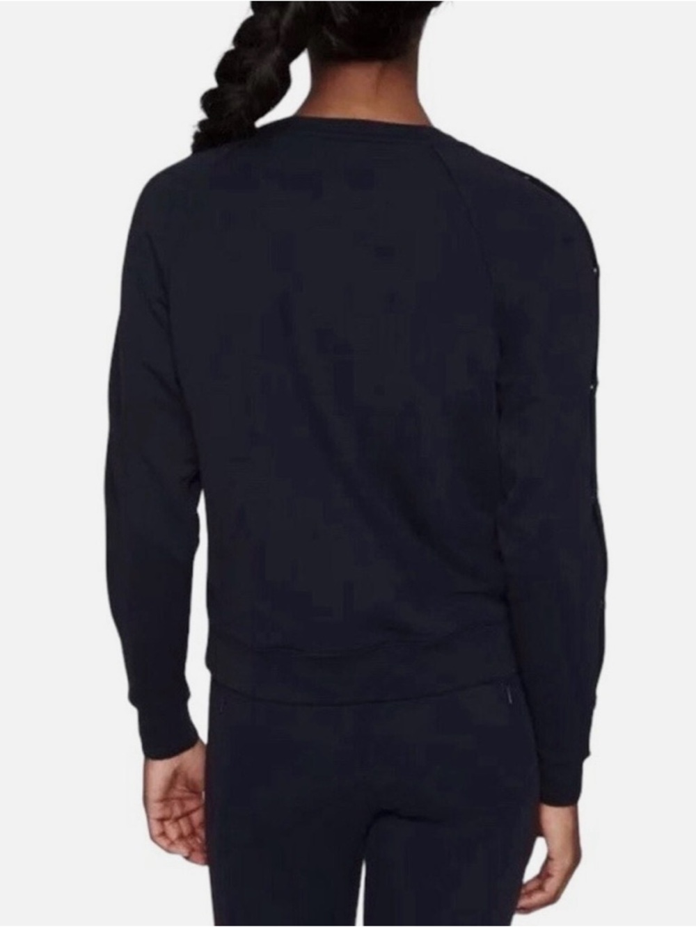 Athleta Snappy Sweatshirt sleek, stretchy, lightweight, casual, travel. - Picture 5 of 11